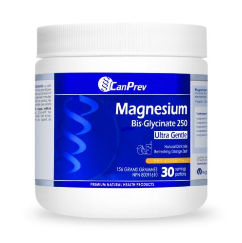 CanPrev Magnesium Bis·Glycinate Drink Mix - Refreshing Orange Zest, 156 g