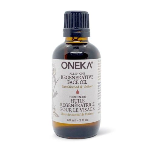 Oneka All-In-One Regenerative Face Oil, Sandalwood & Vetiver, 60ml