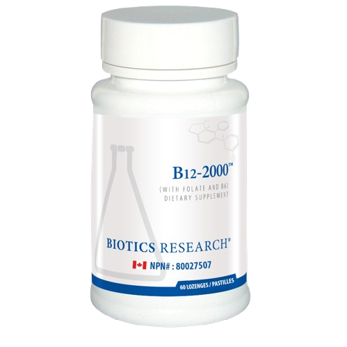 Biotics Research B-12 2000, 60 Lozenges