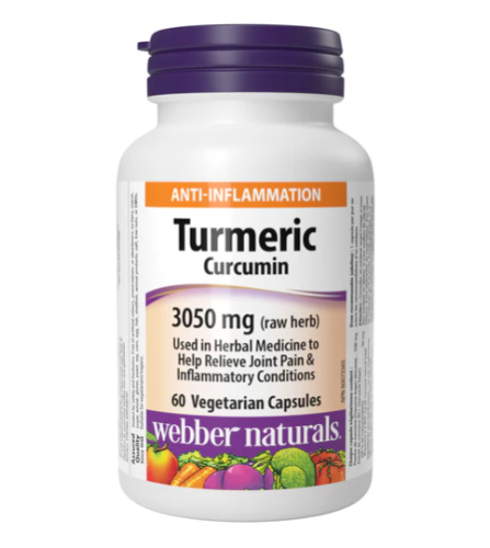 Webber Naturals Turmeric Curcumin 3050mg, 60 Caps 