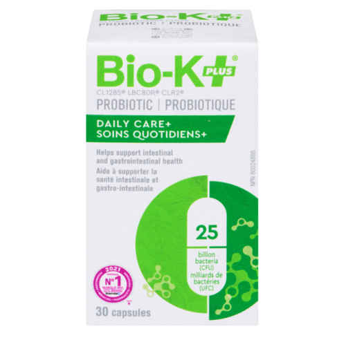 Bio-K Probiotic, Daily Care+ (25 Billion CFU) (shelf-stable/vegan), 30ct