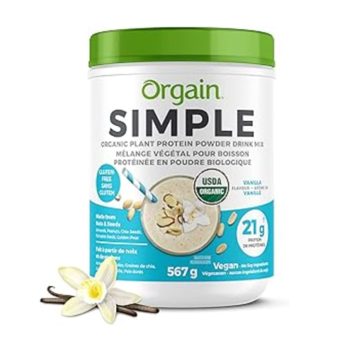 Orgain Simple Org Plant Protein Powder Van, 567g