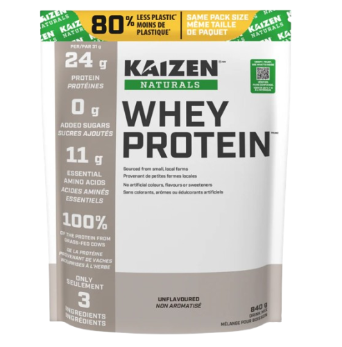 Kaizen Naturals Whey Protein - Unflavoured, 840g