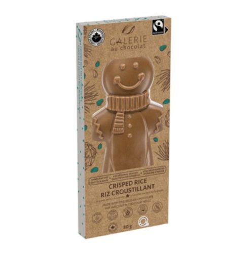 Galerie Au Chocolat FT MK & Crisp Choc Gingerbread Man, 8 x 80g