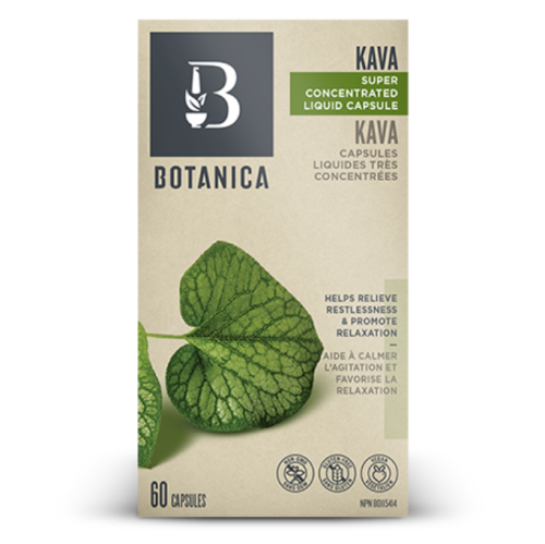 Botanica Kava Root Liquid Capsules, 60 caps