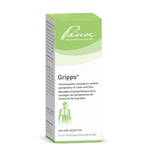 Pascoe Gripps, Homeopathic Remedy for Cold & Flu (oral drops), 50ml