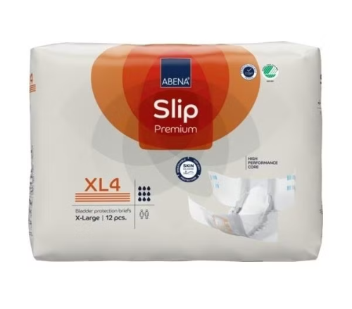 Abena Slip XL4 Premium Incont Brief W/Tabs Xlarge, 12's