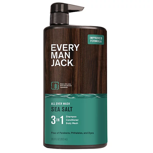 Every Man Jack 3-in-1 All Over Wash Sea Salt, 852ml