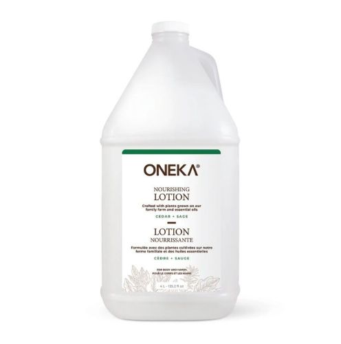 Oneka Body Lotion, Cedar & Sage, Bulk Refill, 4L