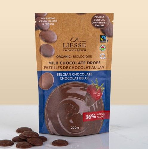 Galerie Au Chocolat FT Organic Milk ChocDrops, 6 x 200g