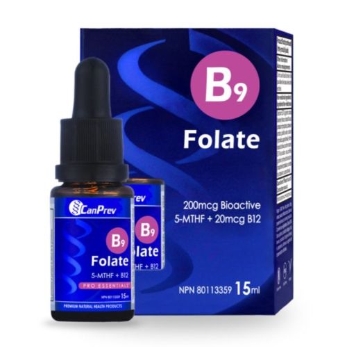 CanPrev B9 Folate 200mcg Drops, 15 ml