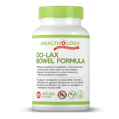 Healthology Go-Lax Bowel Formula, 60 Capsules