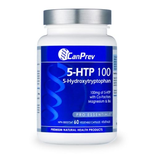 CanPrev 5-HTP 100 with B6 & Magnesium, 60 v-caps