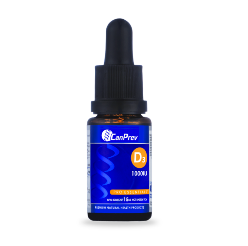 CanPrev D3 Drops 1000IU - MCT base, 15 ml