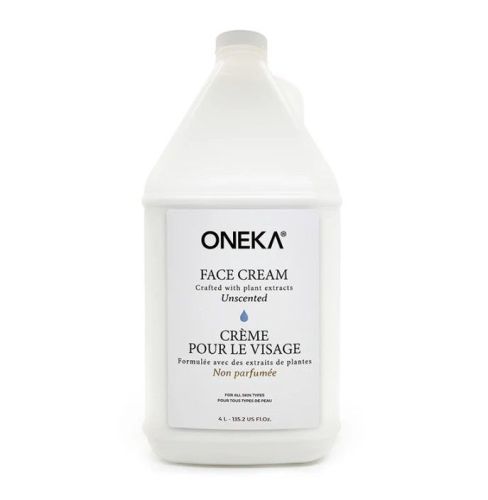 Oneka Face Cream, Unscented, Bulk Refill, 4L