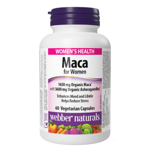 Webber Naturals Maca For Women Veg, 60 Caps 