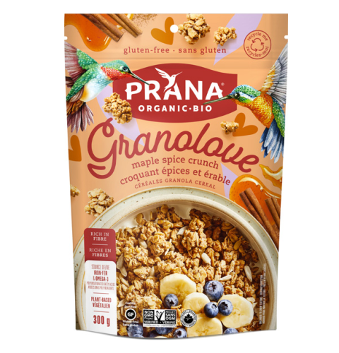 Prana Granola Cereal, Maple Spice Crunch, Organic (vegan) (pouch), 8/300g