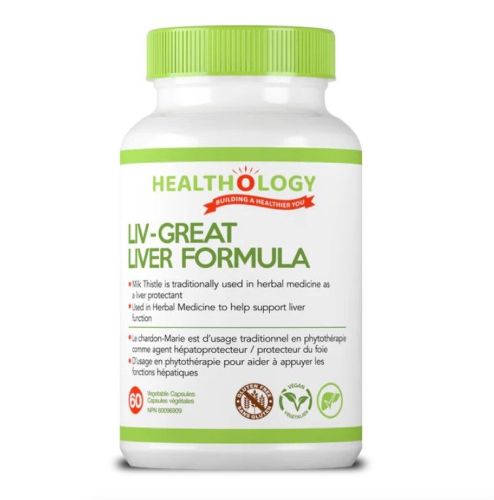 Healthology Liv-Great Liver Formula, 60 Capsules