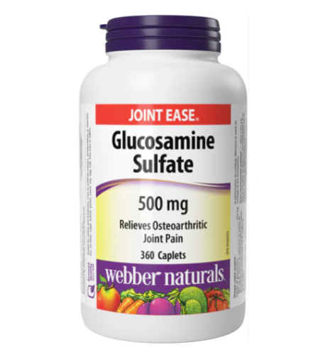 Webber Naturals Glucosamine Sulfate 500mg, 360 Cplt  