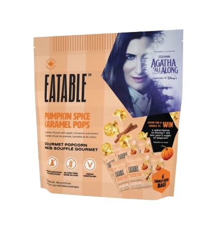 Eatable Pumpkin Spice Caramel (Agatha Edition), 28g x 6 pack/4pk