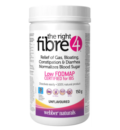 Webber Naturals Fibre 4 Unflavoured, 150g