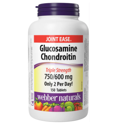 Webber Naturals Glucose & Chondroitin Triple 750/600mg, 150 Tb 