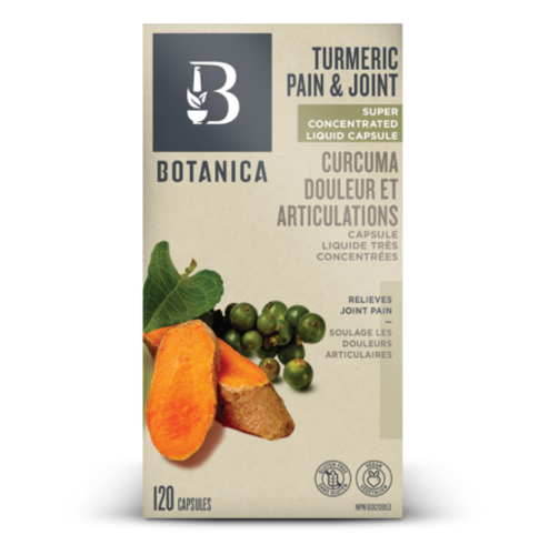 Botanica Turmeric Pain and Joint Liquid Capsules, 120 caps