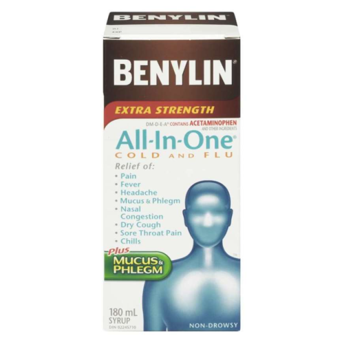 Benylin All In One Syrup Extra Strength, 180ml