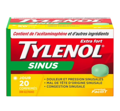 Tylenol Sinus Extra Strength Daytime, 20 tablet