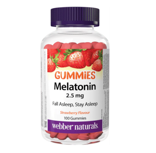 Webber Naturals Melatonin 2.5mg, 100 Gummy 