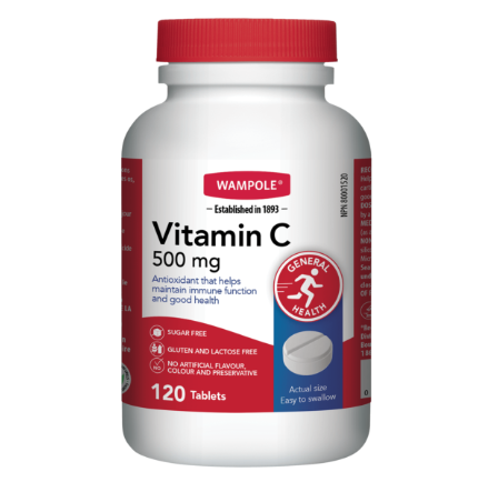 Wampole Vitamin C Tb 500mg, 100+20