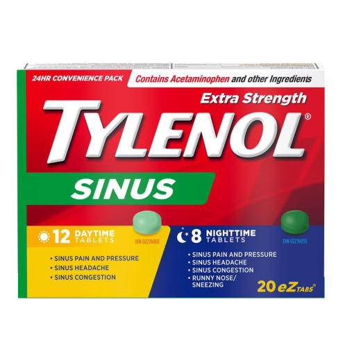 Tylenol Sinus Extra Strength Combo Day/Night, 12+8