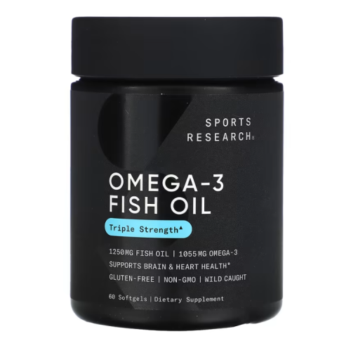 Sports Research Omega 3 Fish Oil, 60 softgel