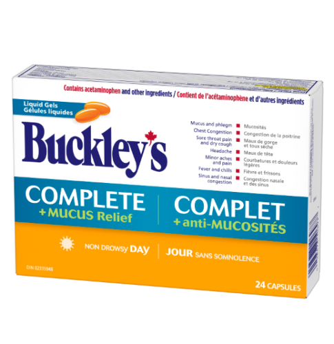 Buckley's Complete Day+Mucous, 24 Liqui-Gel