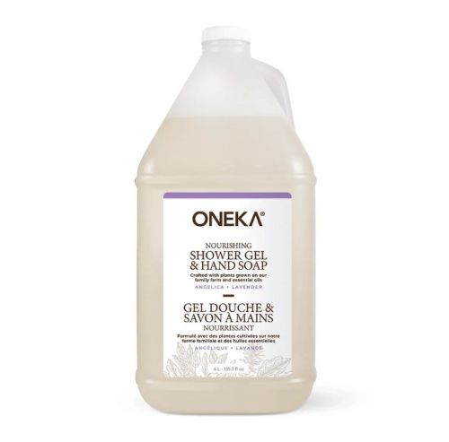 Oneka Shower Gel (Body Wash), Angelica & Lavender, 4L