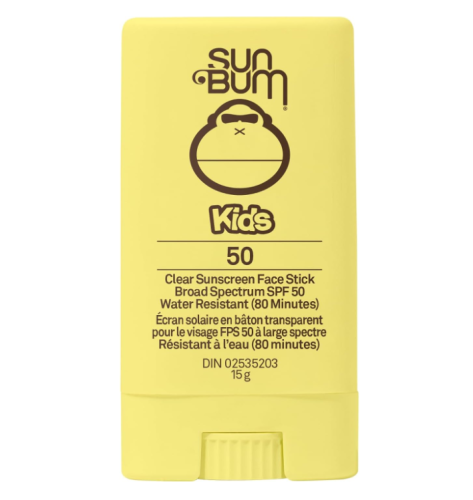 Sun Bum Kid SPF50 Clear Sunscreen FaceStick, 15g