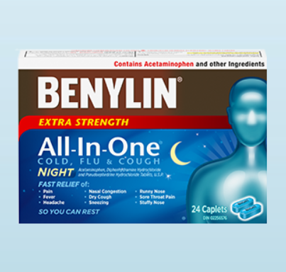 Benylin Extra Strength All In One Night, 24