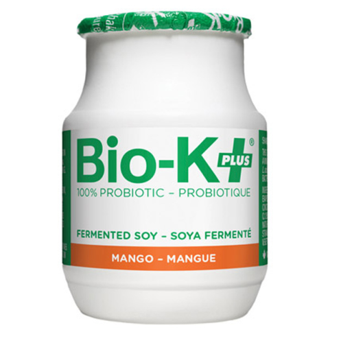 Bio-K Fermented Soy, Probiotic, Mango (gluten-free/vegan/NGM), 12/98g