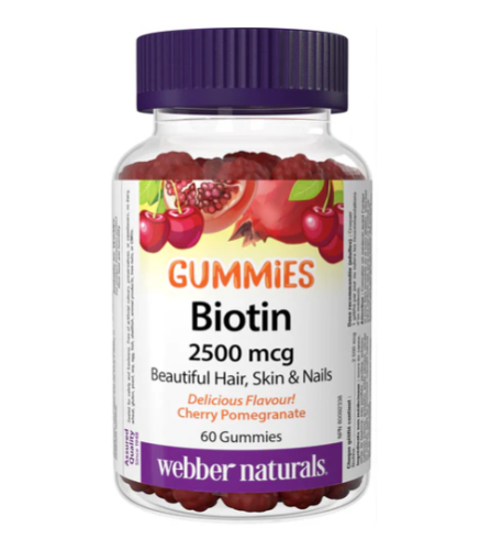 Webber Naturals Biotin, 60 Gummy 