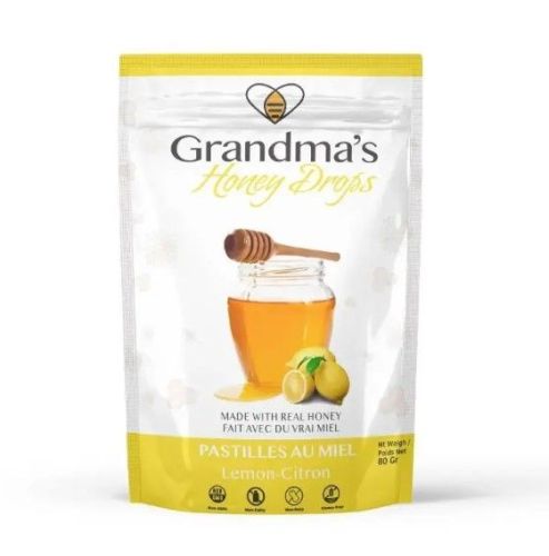 Grandma's For Bees Lemon Honey Drops, 12 x 80g