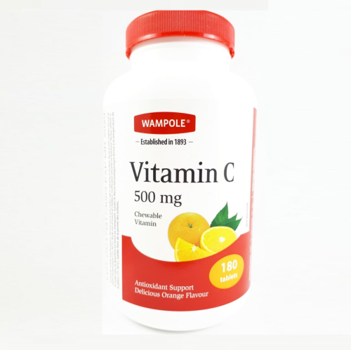 Wampole Vitamin C Tb 500mg Orange, Chew 180