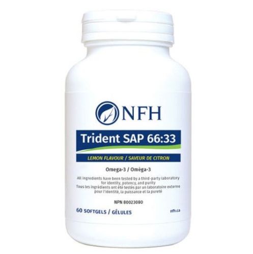 NFH Trident SAP 66:33 Natural Lemon Flavour, 60 softgels