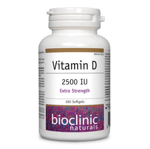 Bioclinic Naturals Vitamin D · 2500 IU, 90 Softgels