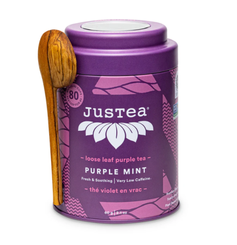 JusTea Purple Tea - Purple Mint, 6 x 60g