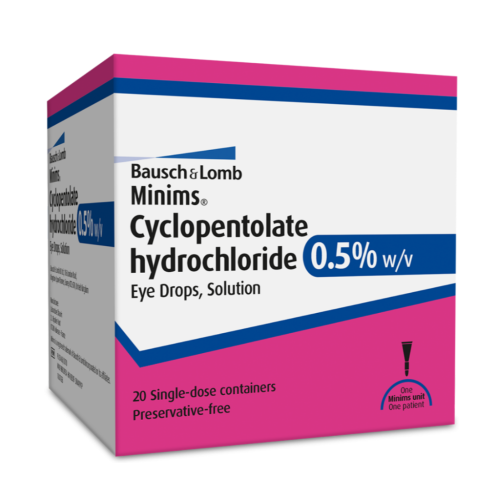 Bausch & Lomb Minims Cyclopentolate Drops 1%, 20x0.5ml