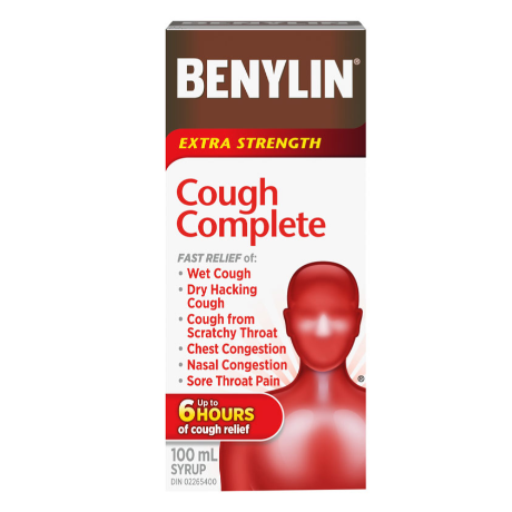 Benylin Syr Dm-D-E Xstrength Cough Complete, 100ml