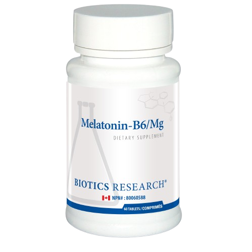 Biotics Research Melatonin-B6/Mg NEW**,  60 Tablets