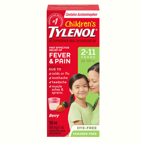 Tylenol Susp Liq Child Berry, 2x100ml