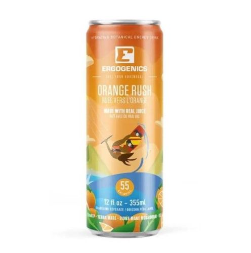 Ergogenics Nutrition Liquid Adrenaline - Orange Rush, 12 x 355ml