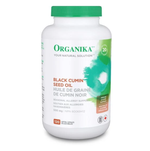 Organika Black Cumin Seed Oil, 500mg, 120sgel